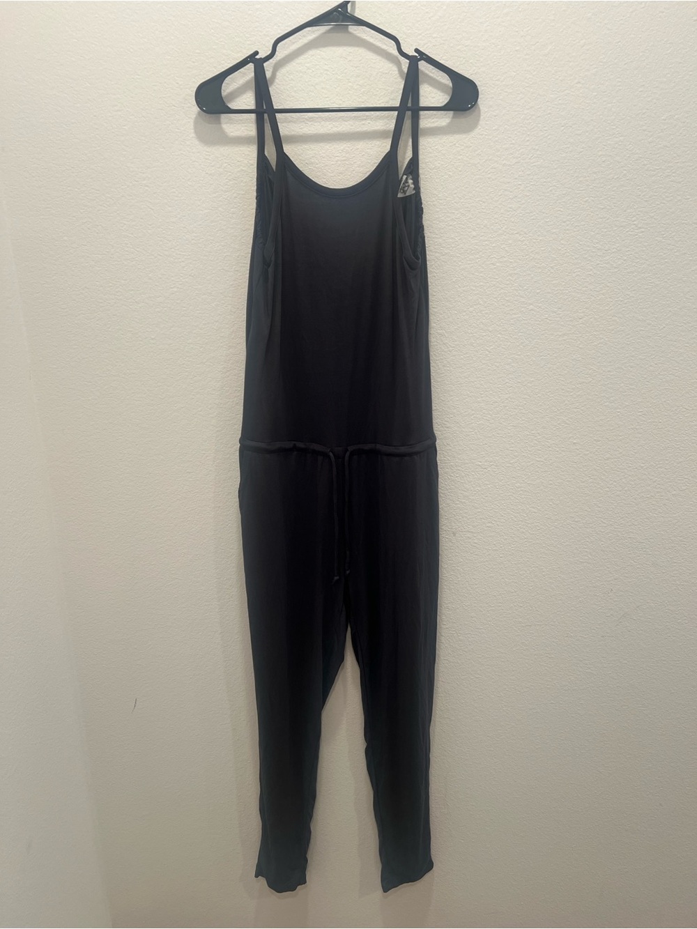 Chaser Grey Sleeveless Jumpsuit with Drawstring Waist Size S